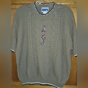 Vintage Women's Cape Cod Sportswear Short Sleeve Sweater 80's